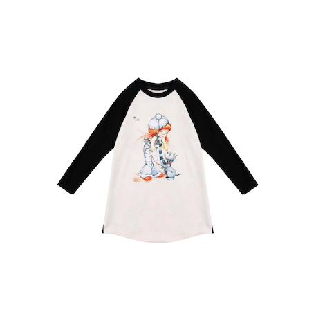 Fille-Robe-Robe sweat   et  dessin poulbot  baby
