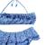 Maillot de bain 2 pièces   imprimé cachemire  swan Bleu blanc 3 - vertbaudet enfant 
