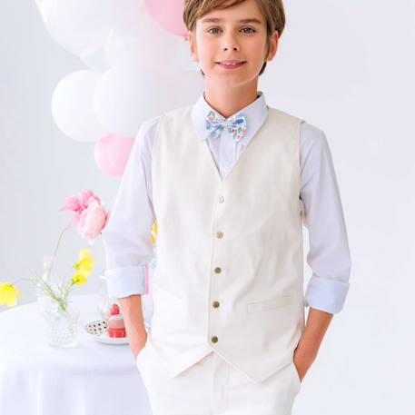Gilet de costume    st germain Beige clair 1 - vertbaudet enfant 