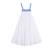 Robe demoiselle d'honneur  fleurie    coupe ample  emma Blanc bleu 3 - vertbaudet enfant 