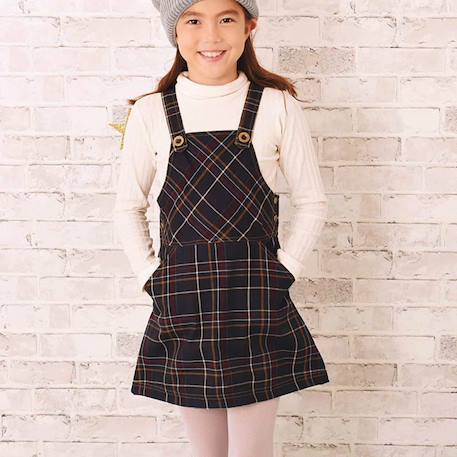 Fille-Robe salopette   carreaux tartan   lola