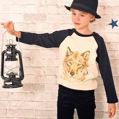 -Sweat-shirt    imprimé loup  the wolf
