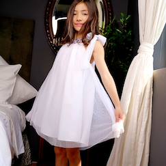 Robe cérémonie   au col fleuri   alizee  - vertbaudet enfant