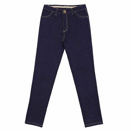 Jean slim    en fin  stretch  morgan Bleu denim foncé 3 - vertbaudet enfant 
