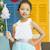 Blouse  été  - col forme pétale  tulipe Blanc 1 - vertbaudet enfant 