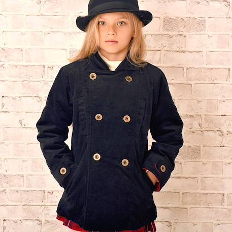 Fille-Veste caban   velours   unisexe  notting hill