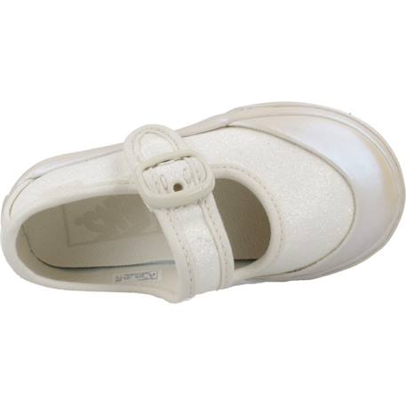 Ballerine à paillettes modèle mary jane glit Blanc whtpnk 6 - vertbaudet enfant 