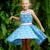 Robe  qui tourne liberty  et   hepburn Bleu rouge 1 - vertbaudet enfant 
