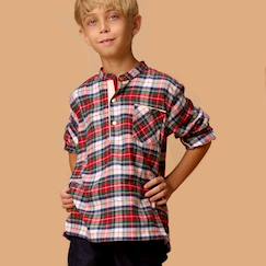-Chemise de noël  en flanelle tartan   rimbaud