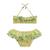 Maillot de bain 2 pièces liberty    swan Jaune vert 1 - vertbaudet enfant 