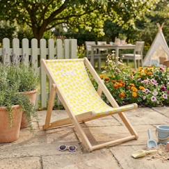 Jouet-Jeux de plein air-Aires de jeux-Mobilier de jardin-Chilienne transat enfant toile coton imprimé - pop