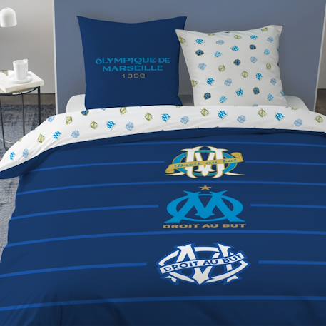 Parure de lit 100% coton, om célébration Bleu 5 - vertbaudet enfant 