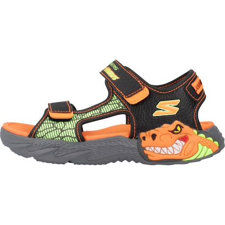 Sandales enfant garçon légère souple Gris ccbl+Gris et bleu+Noir 14 - vertbaudet enfant 