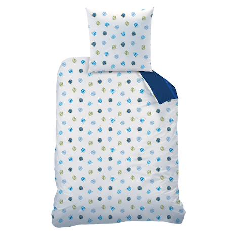 Parure de lit 100% coton, om célébration Bleu 4 - vertbaudet enfant 