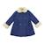 Manteaueau    en laine et fausse fourrure  anoushka Bleu marine 3 - vertbaudet enfant 