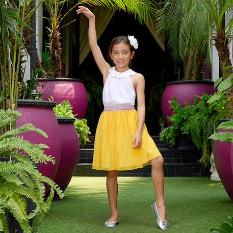 Jupe    style tutu  clochette Bleu ciel+Jaune+Rose fuchsia 7 - vertbaudet enfant 
