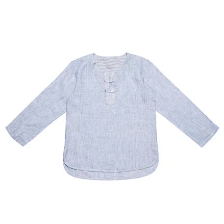 Chemise rayée   - cérémonie   robinson Bleu rayures 3 - vertbaudet enfant 