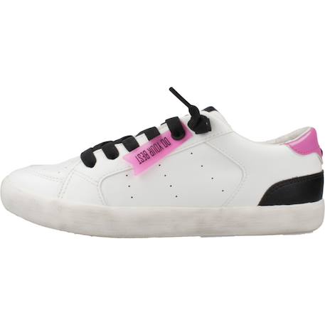 Basket fille modèle j gisli girl Blanc c0563+Noir c0404 2 - vertbaudet enfant 