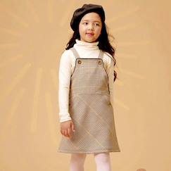 Robe salopette  hiver à carreaux tartan   lola  - vertbaudet enfant