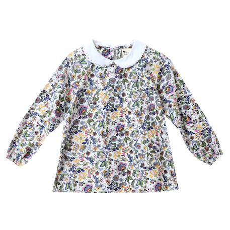 Blouse fleurie liberty  pour   col claudine Multicolore 3 - vertbaudet enfant 