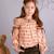 Blouse fleurie hiver   fleuri   col smocks  chimene Orange rouge 1 - vertbaudet enfant 