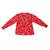 Blouse fleurie   avec col à volants  lili rose Rouge 3 - vertbaudet enfant 