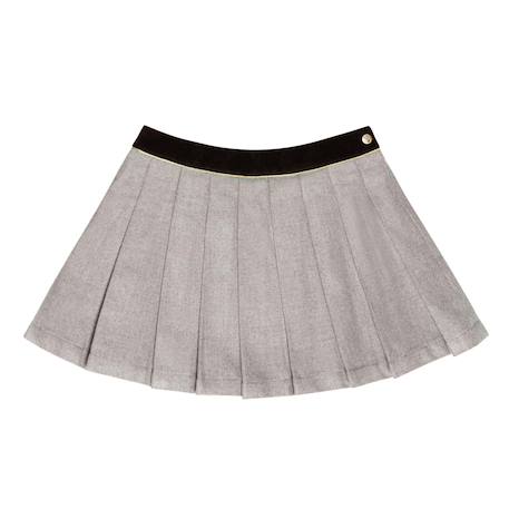 Jupe plissée hiver   laine    london Gris souris 3 - vertbaudet enfant 