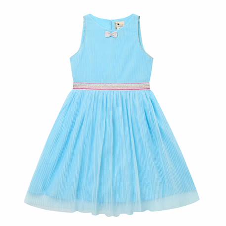 Robe cérémonie     hepburn Bleu ciel+Rose fuchsia 3 - vertbaudet enfant 