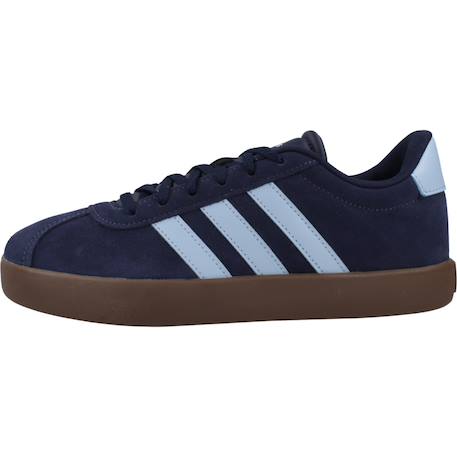 Basket garçon cuir style court lacets Bleu indigo 2 - vertbaudet enfant 