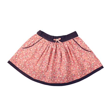 Jupe liberty hiver   angé  lilou Rose abricot 3 - vertbaudet enfant 