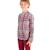 Chemise col mao   carreaux   liverpool Vieux rose 1 - vertbaudet enfant 