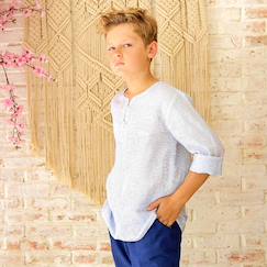 Chemise rayée   - cérémonie   robinson  - vertbaudet enfant
