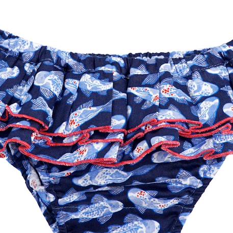 Maillot de bain 2 pièces   imprimé poissons koi   swan Poissons bleus 3 - vertbaudet enfant 
