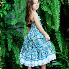 Robe demoiselle d'honneur bohème  liberty   esmeralda  - vertbaudet enfant