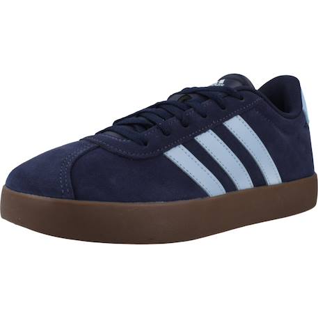 Basket garçon cuir style court lacets Bleu indigo 4 - vertbaudet enfant 