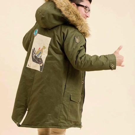 Garçon-Parka longue et chaude mixte -  rock & peace