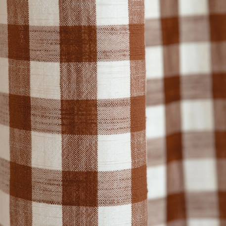 Rideau 100% coton vichy lourmarin Beige+Green+Terracotta 9 - vertbaudet enfant 