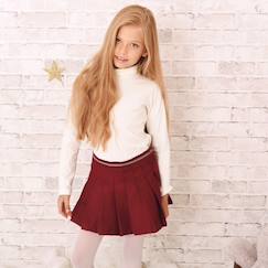 Jupe plissée   coton gabardine   london  - vertbaudet enfant