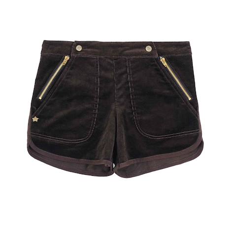 Short hiver   velours coton   mimi Marron 3 - vertbaudet enfant 