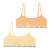 Lot de 2 brassières My petit prix Jean-fleurs+Orange-pois 8 - vertbaudet enfant 