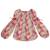 Blouse intersaison fleurie   liberty   col smocks  chimene Bleu lilas+Bleu roi+Marron beige+Orange+Rouge fleuri 22 - vertbaudet enfant 