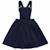 Robe salopette hiver   velours    ecolière Bleu marine 3 - vertbaudet enfant 