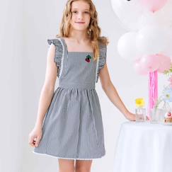 Robe  vichy  et  à volants  lili  - vertbaudet enfant