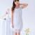 Robe cérémonie   col liberty    alizee Blanc rose floral 1 - vertbaudet enfant 