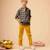 Pantalon chino hiver   velours   sainclair Bleu marine+Jaune+Noir 6 - vertbaudet enfant 