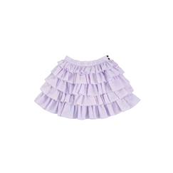 Jupe à volants   coton fines rayures   ruffle  - vertbaudet enfant