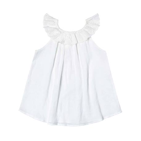 Set cadeau   blouse blanche & jupe tie and dye bleu Blanc bleu marine 3 - vertbaudet enfant 