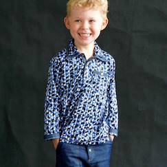 Chemise popeline    à manches longues  caspar  - vertbaudet enfant