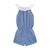 Combi-short été   à col élastique dentelle   lolita Bleu 3 - vertbaudet enfant 