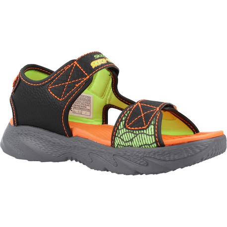 Sandales enfant garçon légère souple Gris ccbl+Gris et bleu+Noir 17 - vertbaudet enfant 